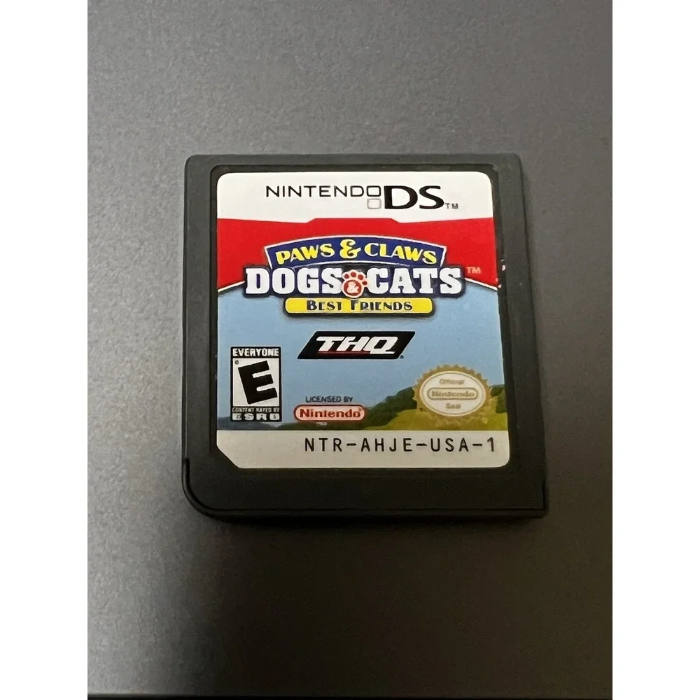 Paws & Claws Dogs &‎ Cats Best Friends Nintendo DS Cartridge NTR-AHJE-USA-1